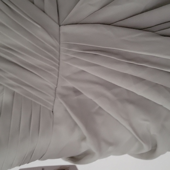 Happy Wedding Gown Gray Green Front Slit Adjustable Laced Back Fully Lined New - Picture 15 of 16